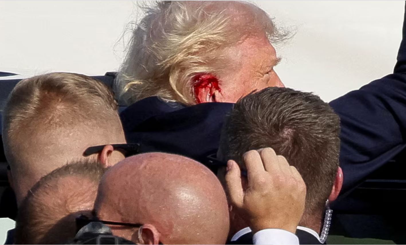 President Trump, Shot In The Ear, Butler, PA, 1 Of 2, July 13, 2024.jpg